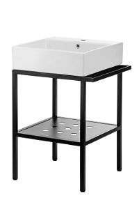 Standing bathroom console, with washbasin - 56.5x40 cm - CDTS6U4S - Główne zdjęcie produktowe