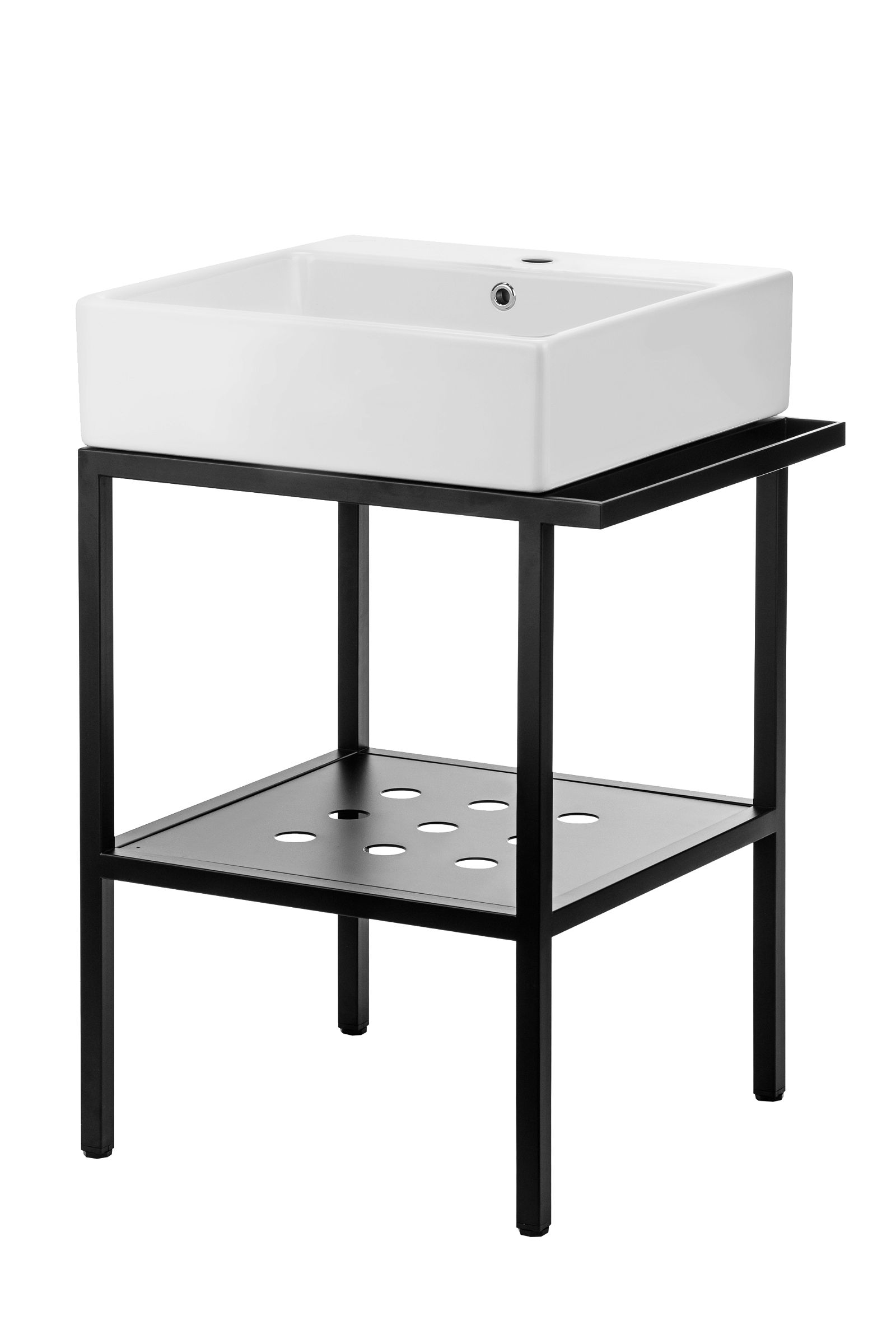Standing bathroom console, with washbasin - 56.5x50 cm - CDTS6U5S - Główne zdjęcie produktowe