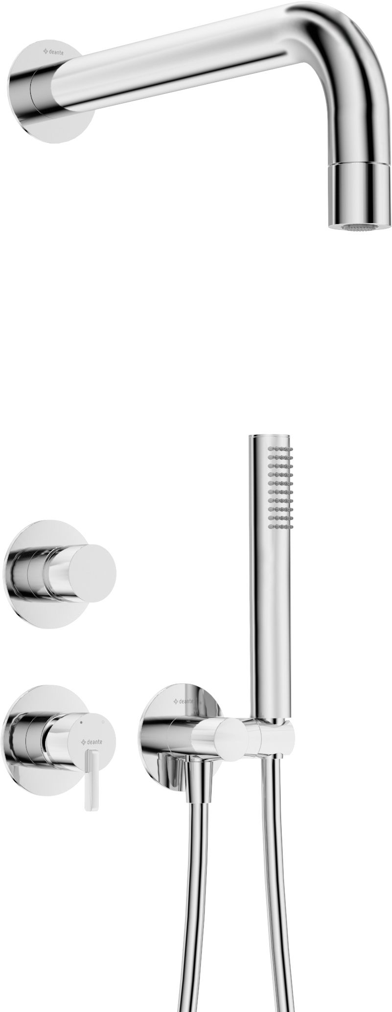 Zestaw prysznicowy podtynkowy z główką prysznicową - NQS_09XK - Główne zdjęcie produktowe
