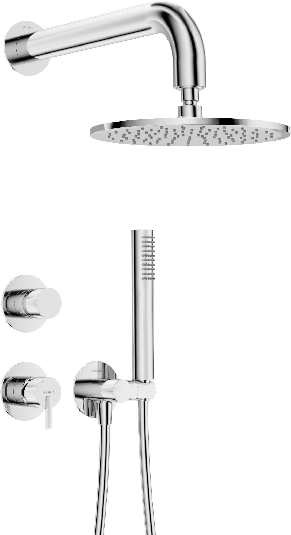 Zestaw prysznicowy podtynkowy z głowicą prysznicową - NQS_09YK - Główne zdjęcie produktowe