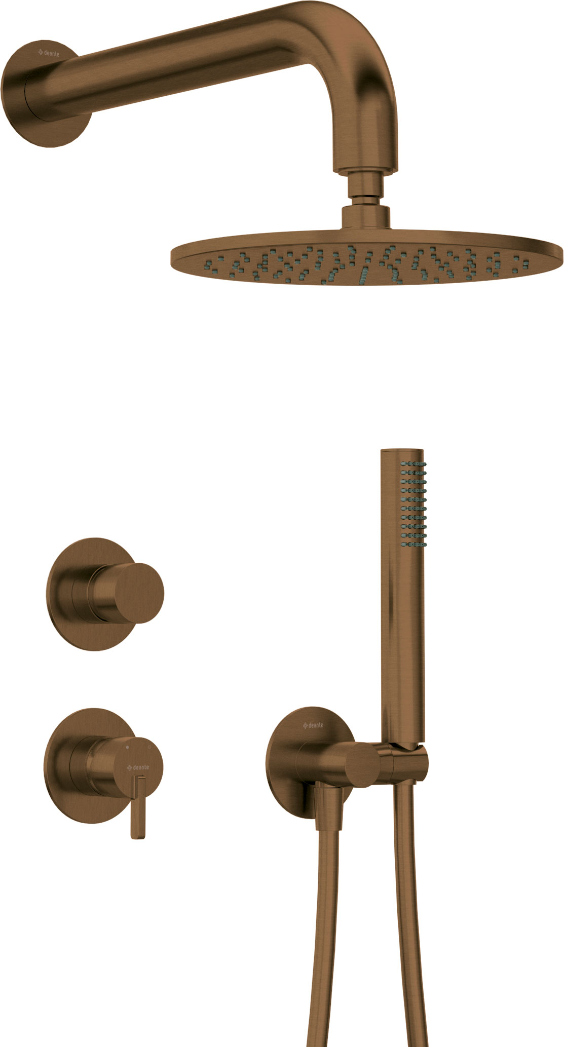 Concealed shower set, with a shower head - NQS_C9YK - Główne zdjęcie produktowe