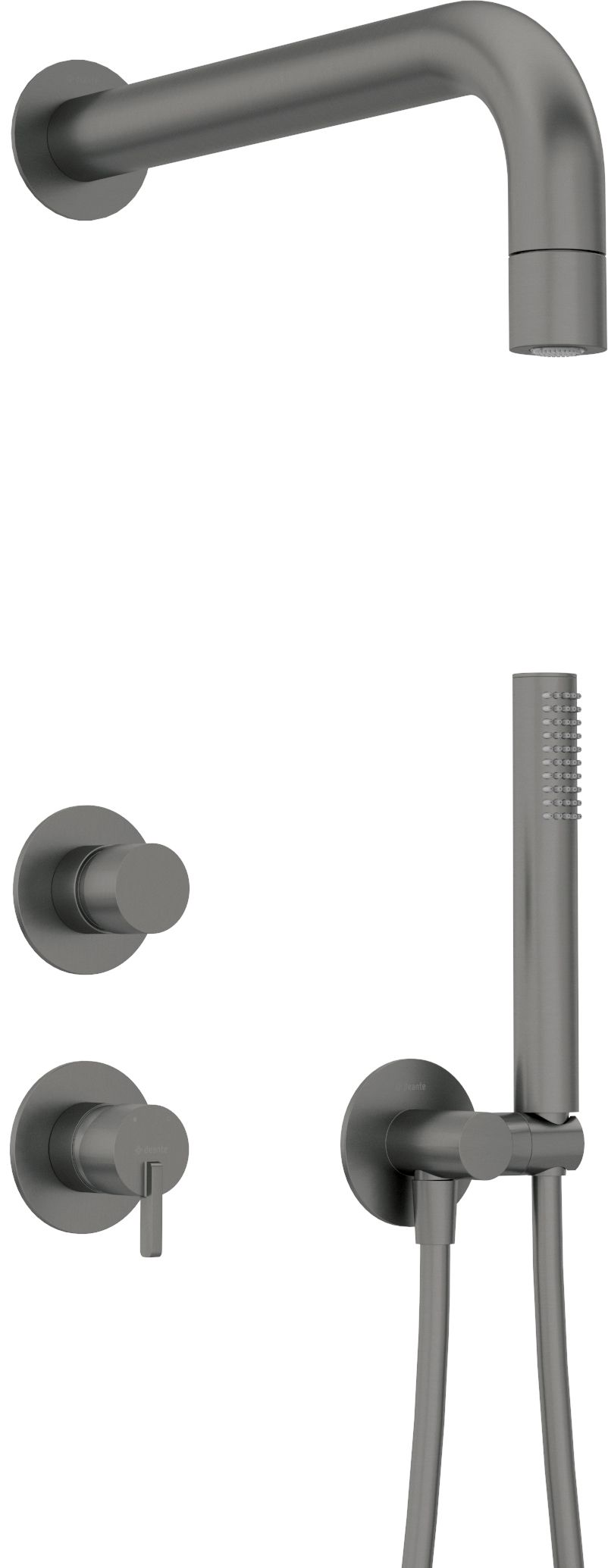 Unterputz-Duschset, mit einem festen Duschkopf - NQS_D9XK - Główne zdjęcie produktowe