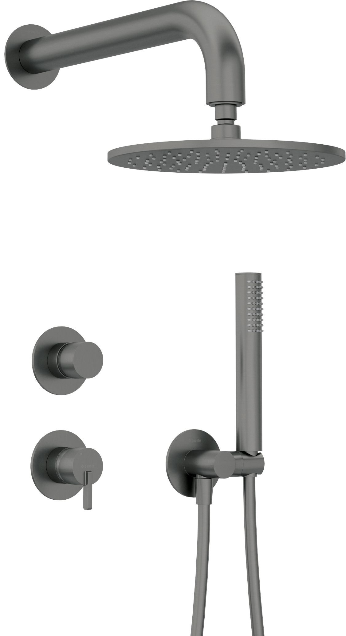 Zestaw prysznicowy podtynkowy z głowicą prysznicową - NQS_D9YK - Główne zdjęcie produktowe