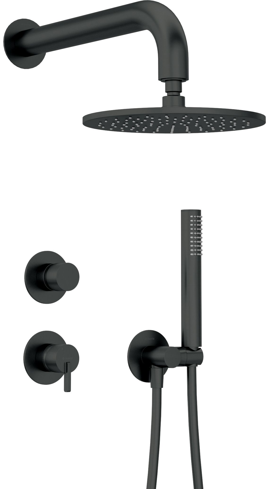 Concealed shower set, with a shower head - NQS_N9YK - Główne zdjęcie produktowe
