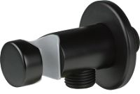 Angled hose connector, with hand shower holder - NAC_N51K - Zdjęcie produktowe