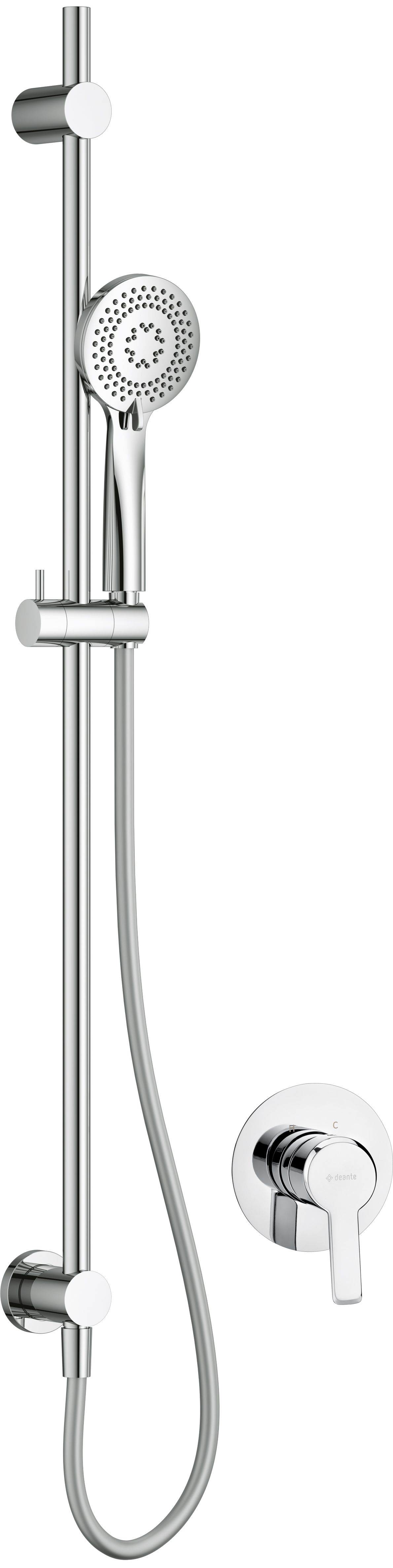 Concealed shower set, with sliding bar - NAC_09TP - Główne zdjęcie produktowe