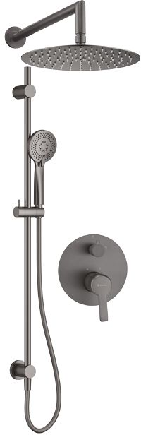 Concealed shower set, with sliding bar - with a shower head - NAC_D6QP - Główne zdjęcie produktowe