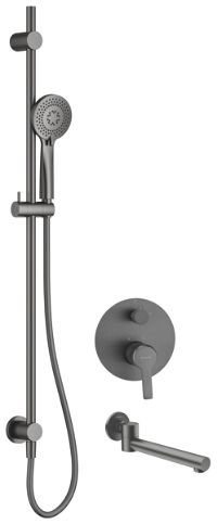 Zestaw prysznicowy podtynkowy z wylewką wannową - NAC_D9QA - Główne zdjęcie produktowe