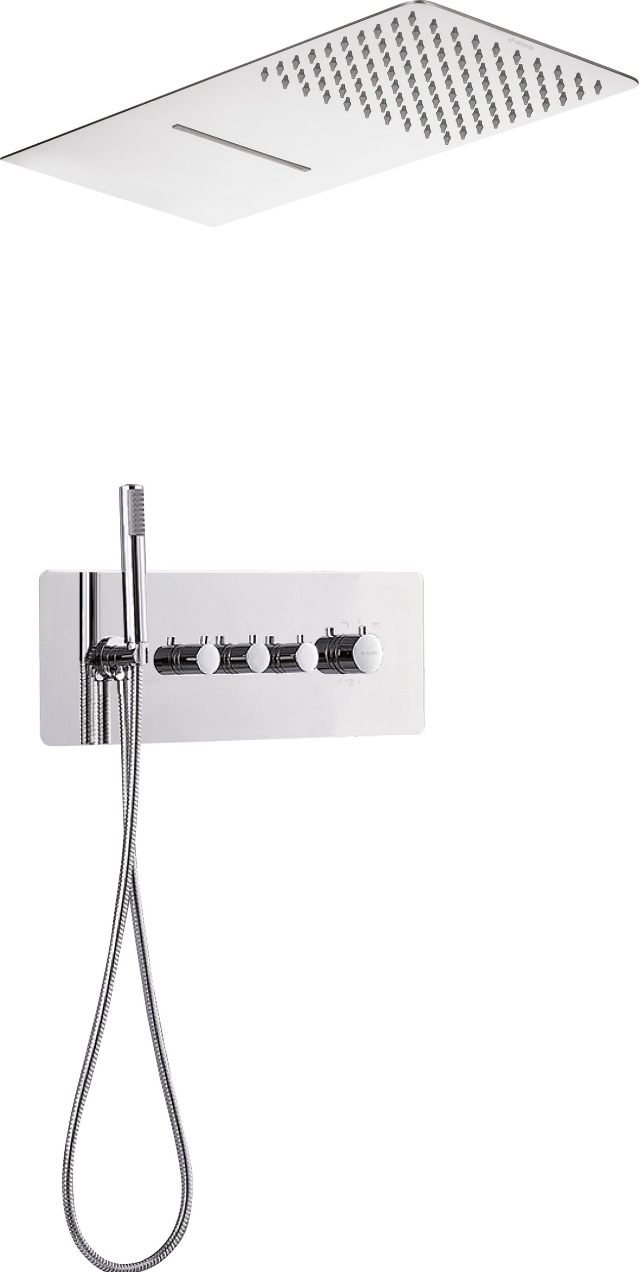 Concealed shower set, thermostatic - NAC_09LT - Główne zdjęcie produktowe
