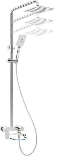 Colonna doccia, con miscelatore per vasca da bagno - bocca movibile - NAC_01AM - Zdjęcie produktowe