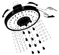 Deszczownica z baterią prysznicową - NAC_01EM - Zdjęcie produktowe
