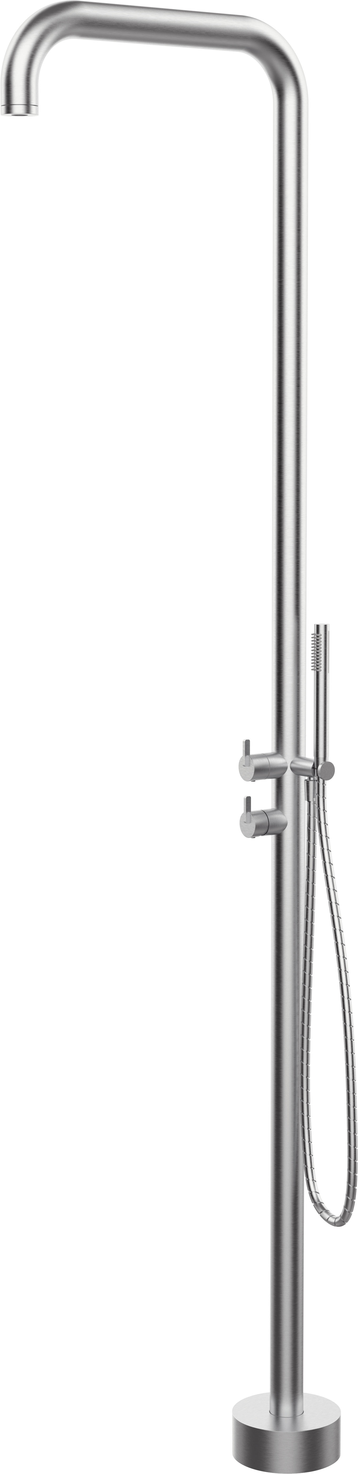 Floor-mounted shower column, for garden or bathroom (outdoor/indoor) - NQS_F4GM - Główne zdjęcie produktowe