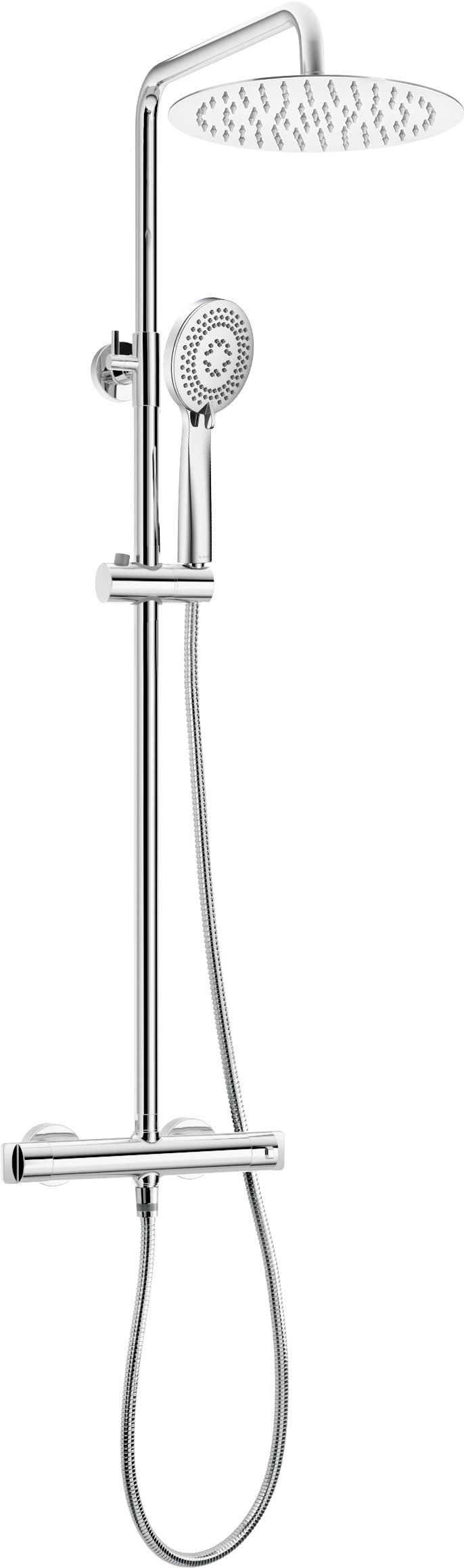 Shower column, with shower mixer, thermostatic - NAC_04OT - Główne zdjęcie produktowe