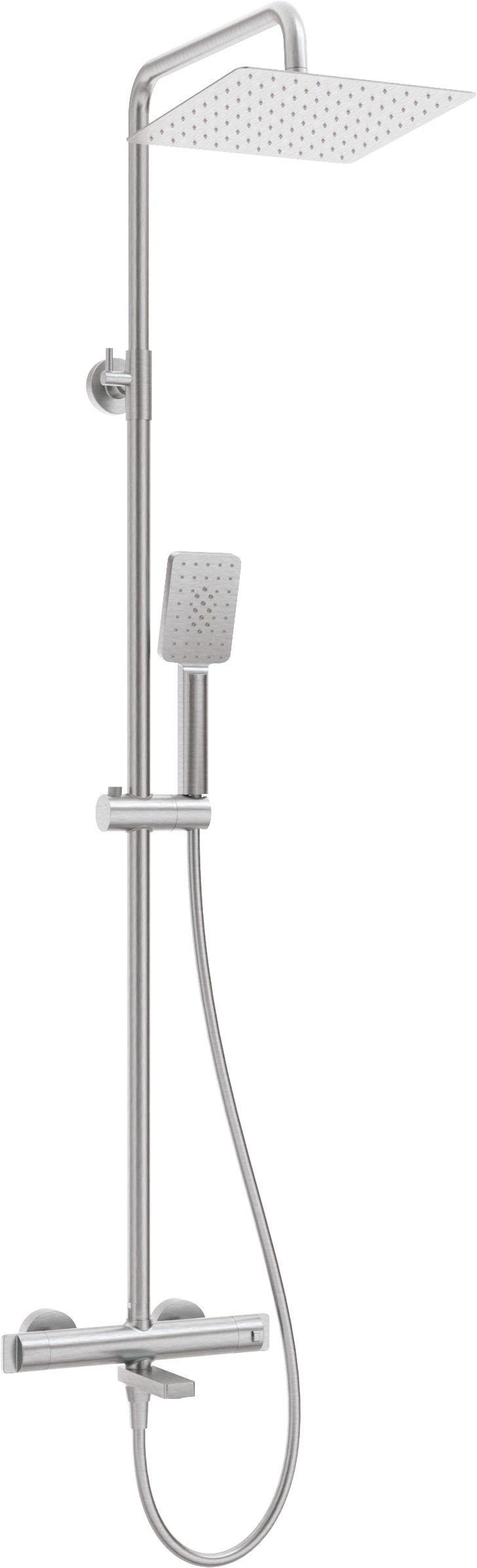 Shower column, with bathtub mixer, thermostatic - NAC_F1HT - Główne zdjęcie produktowe