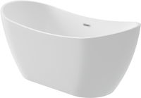 Acrylic bathtub, freestanding, oval - 170 cm - KDA_017V - Główne zdjęcie produktowe