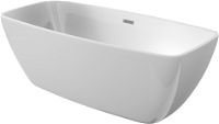 Acrylic bathtub, freestanding, rectangular - 150 cm - KDM_015W - Główne zdjęcie produktowe