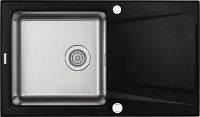 Granite-steel sink, 1-bowl with drainer - ZSR_G113 - Główne zdjęcie produktowe