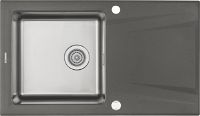 Granite-steel sink, 1-bowl with drainer - ZSR_T113 - Główne zdjęcie produktowe