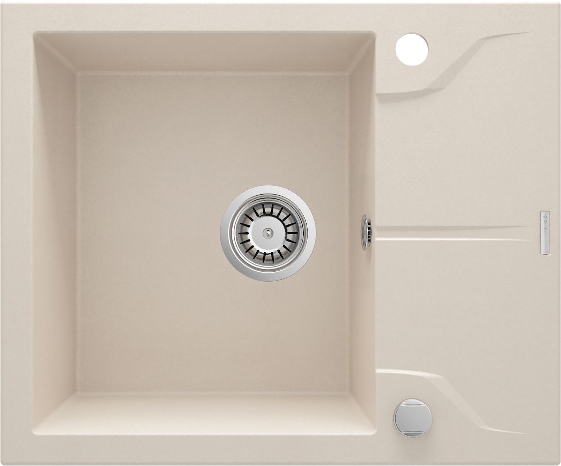 Гранітна кухонна раковина, 1-камерний з сушаркою - ZQN_511A - Główne zdjęcie produktowe