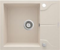 Granite sink, 1-bowl with drainer - ZQN_511A - Główne zdjęcie produktowe