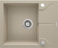 Granite sink, 1-bowl with drainer - ZQN_711A - Główne zdjęcie produktowe