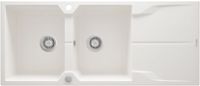 Гранітна кухонна раковина, 2-камерний з сушаркою - ZQN_A213 - Główne zdjęcie produktowe