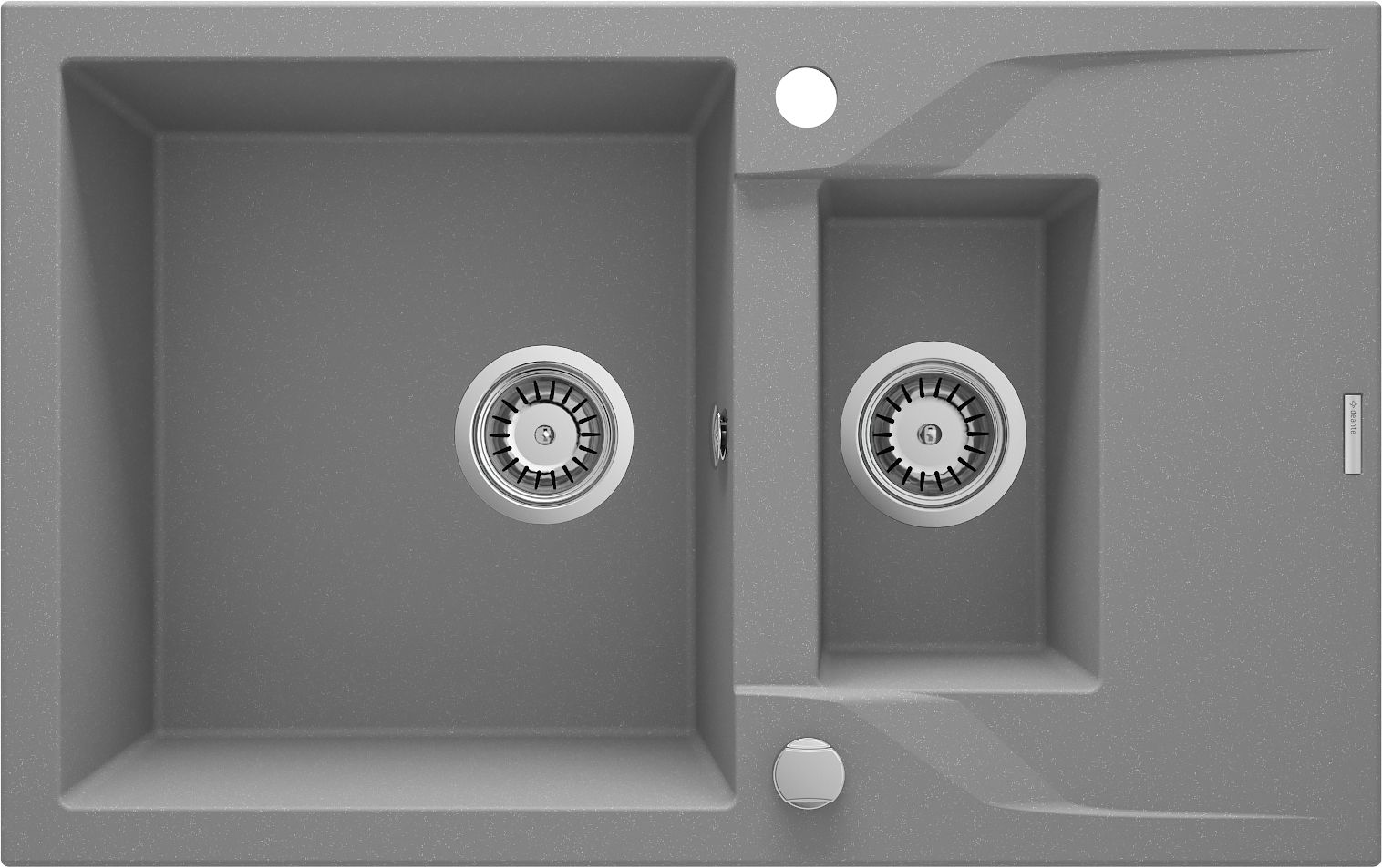Granite sink, 1.5-bowl with drainer - ZQN_S513 - Główne zdjęcie produktowe