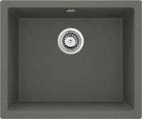 Гранітна кухонна раковина, 1-камерний - монтується на одному рівні зі стільницею - ZQA_T10F - Główne zdjęcie produktowe