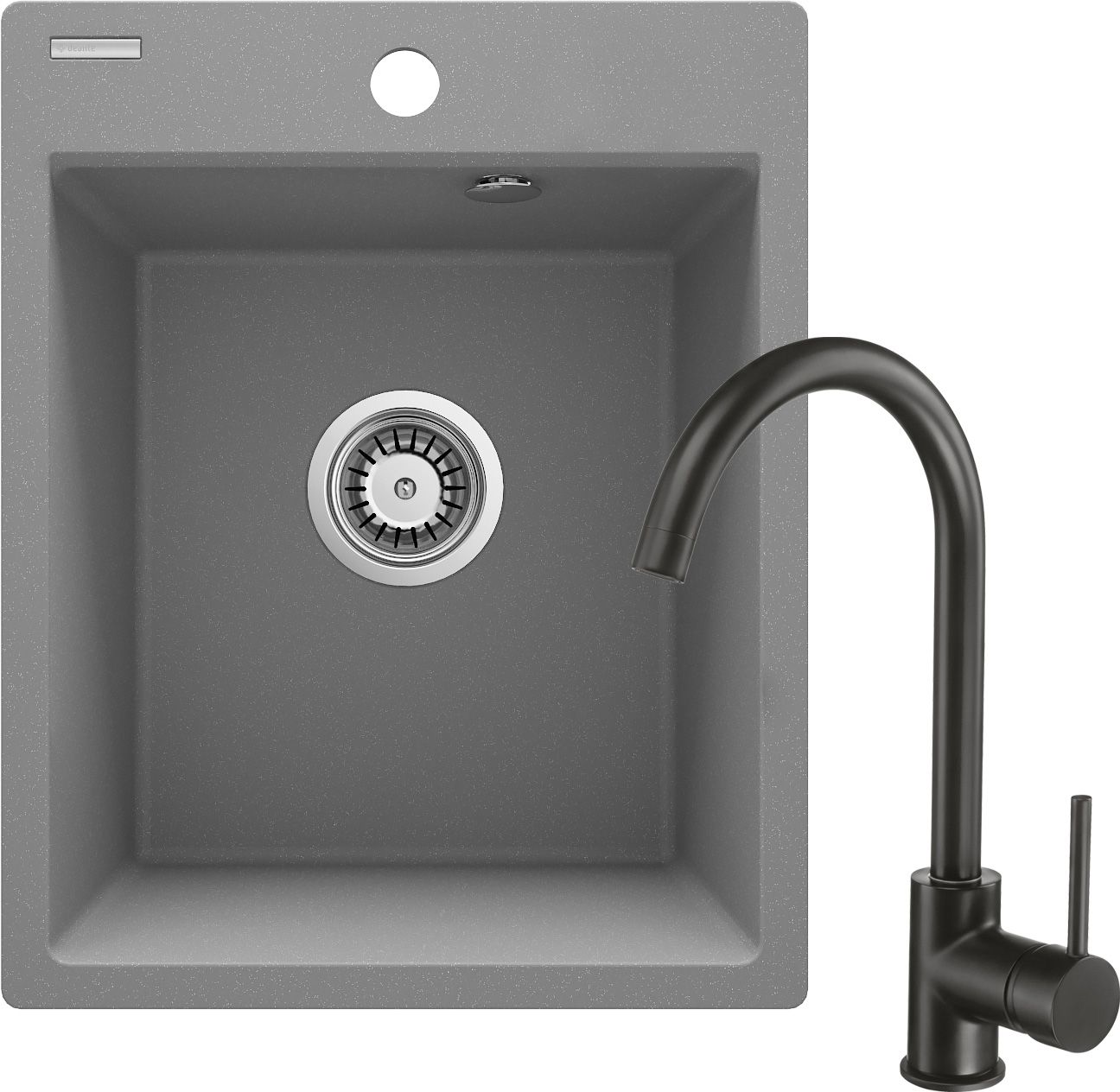 Évier en granit avec robinet, 1 bac - ZRCBS103 - Główne zdjęcie produktowe