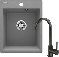Granite sink with tap, 1-bowl - ZRCBS103 - Główne zdjęcie produktowe