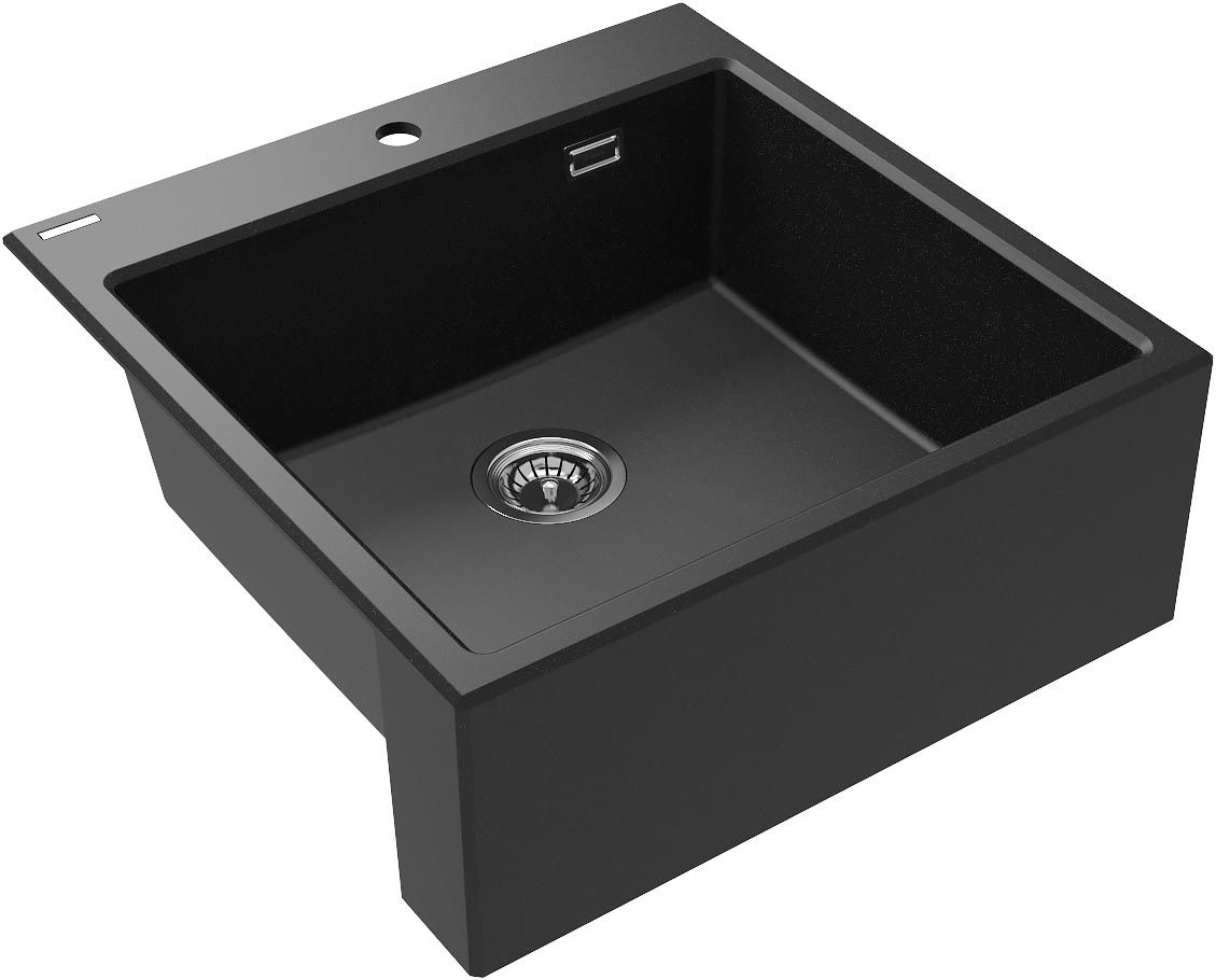 Granite sink, 1-bowl - ZQE_G10K - Główne zdjęcie produktowe