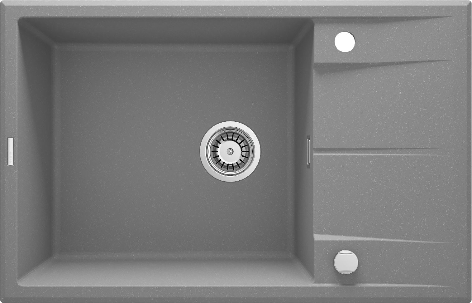 Granite sink, 1-bowl with drainer - ZQE_S11B - Główne zdjęcie produktowe