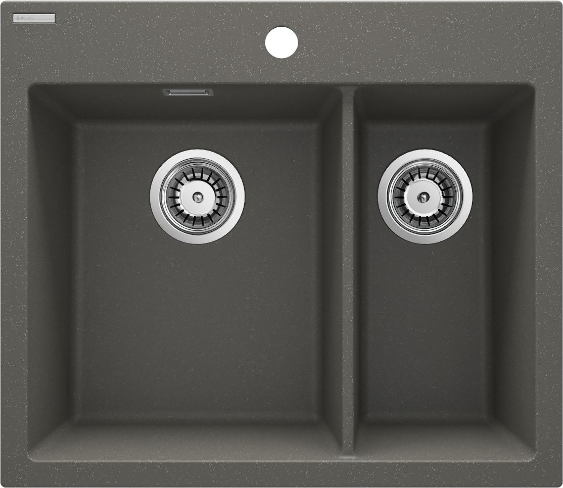 Granite sink, 1.5-bowl - ZQE_T503 - Główne zdjęcie produktowe