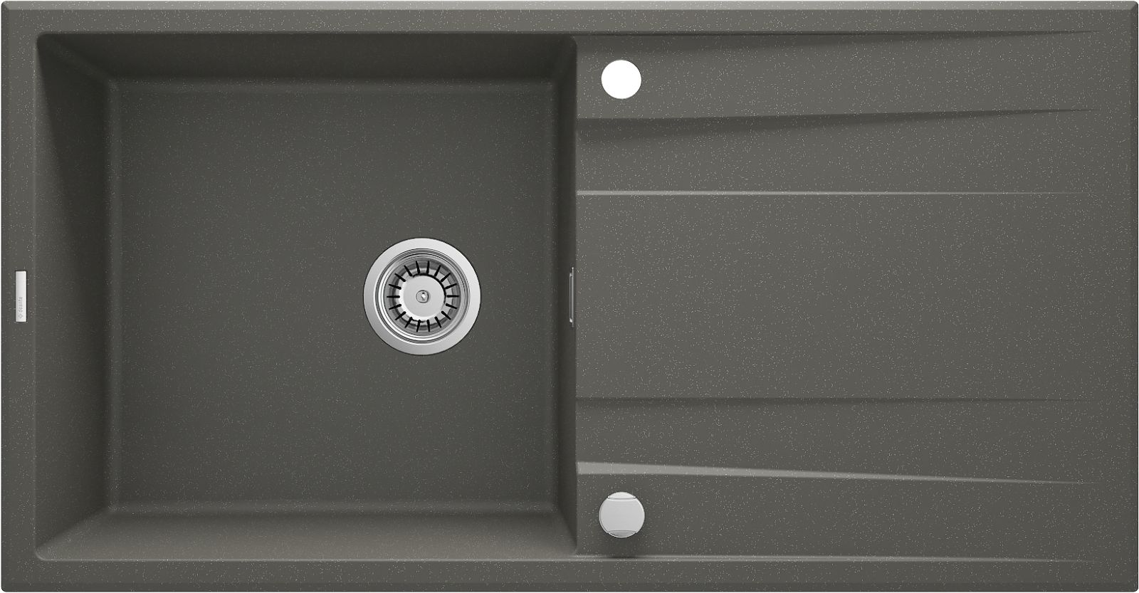 Гранітна кухонна раковина, 1-камерний з сушаркою - ZQE_T713 - Główne zdjęcie produktowe