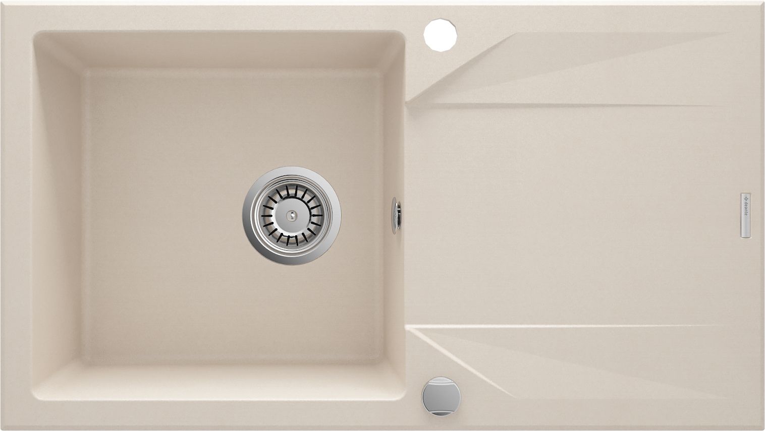Granite sink, 1-bowl with drainer - ZQJ_5113 - Główne zdjęcie produktowe