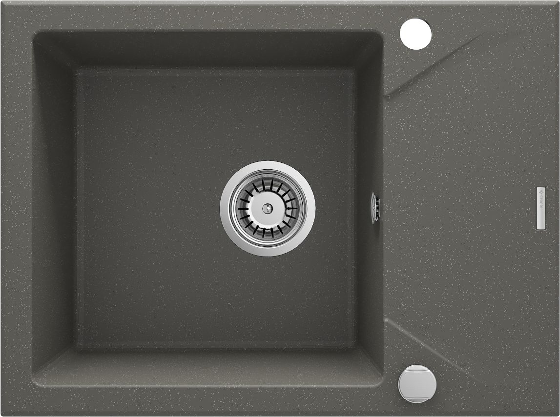 Гранітна кухонна раковина, 1-камерний з сушаркою - ZQJ_T11A - Główne zdjęcie produktowe