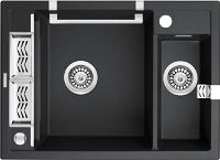 Magnetic granite sink, 1.5-bowl - ZRM_G503 - Zdjęcie produktowe