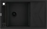 Магнітна гранітна раковина, 1-камерний з сушаркою - ZRM_N113 - Główne zdjęcie produktowe