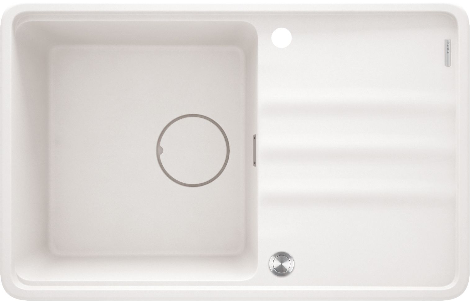 Гранітна кухонна раковина, 1-камерний з сушаркою - ZKM_A113 - Główne zdjęcie produktowe
