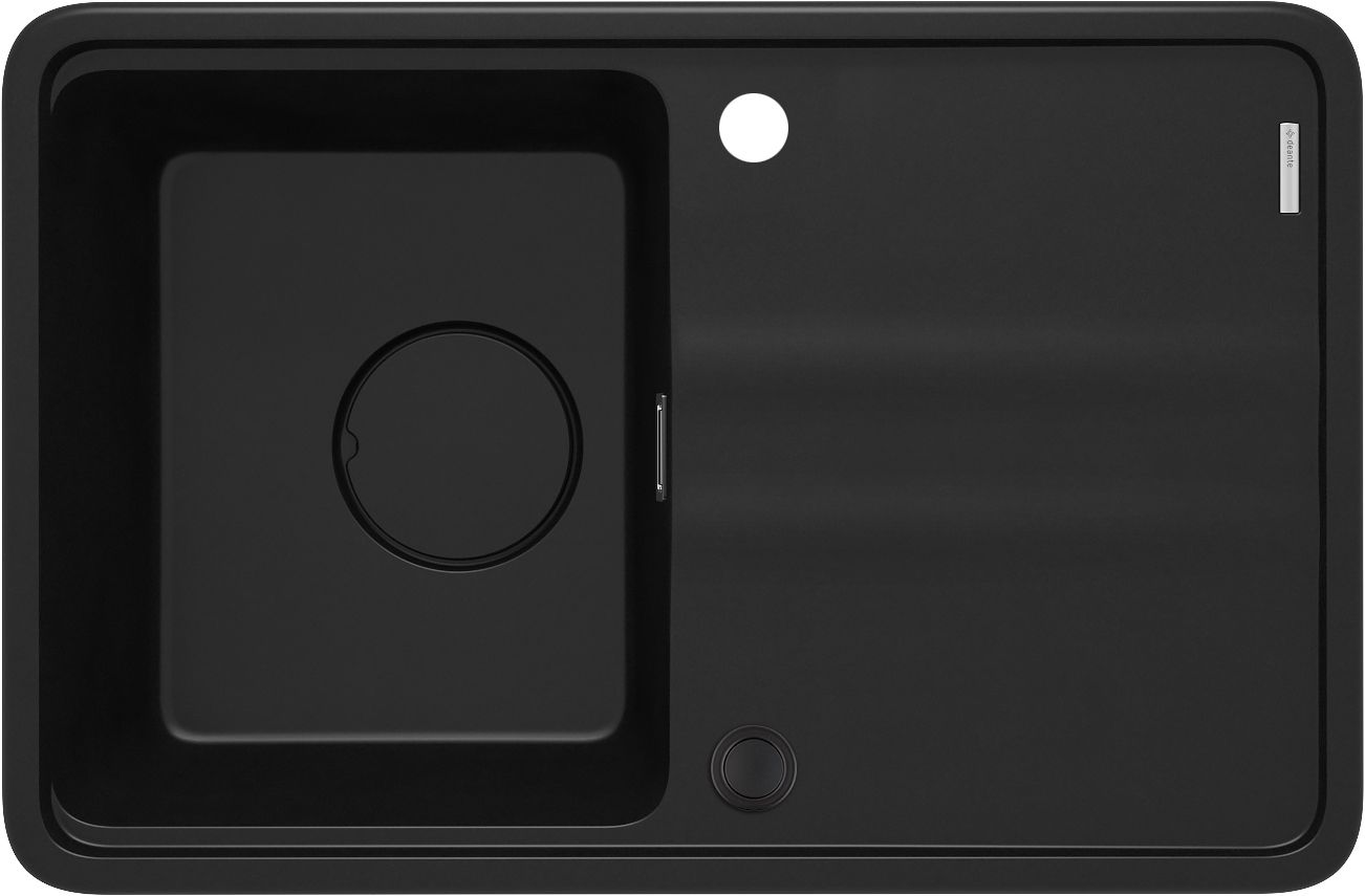 Гранітна кухонна раковина, 1-камерний з сушаркою - ZKM_N11A - Główne zdjęcie produktowe
