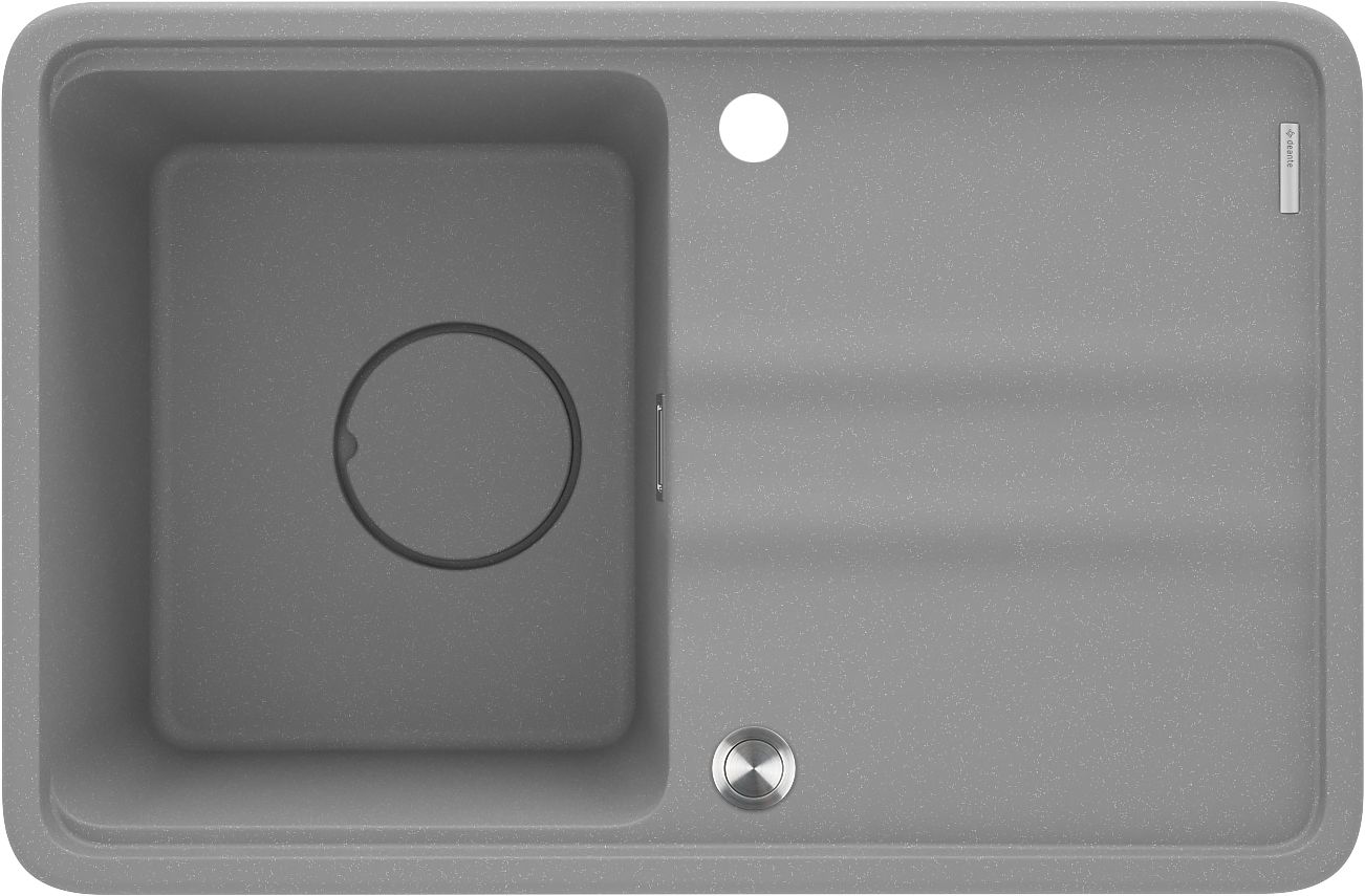 Гранітна кухонна раковина, 1-камерний з сушаркою - ZKM_S11A - Główne zdjęcie produktowe