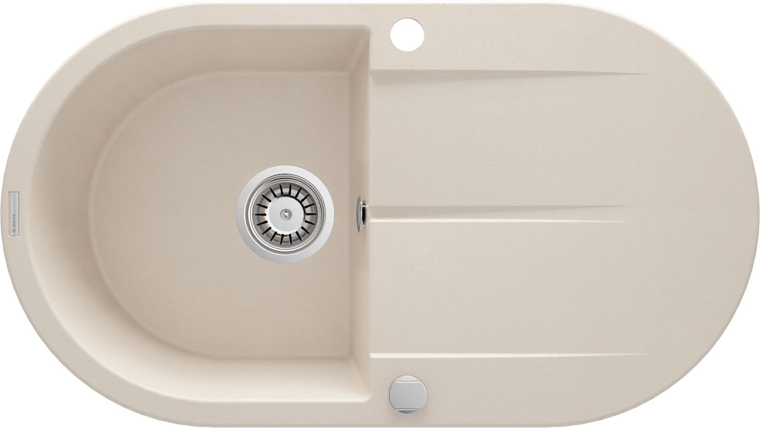 Granite sink, 1-bowl with drainer - ZQI_511B - Główne zdjęcie produktowe