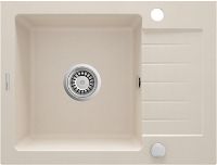 Granite sink, 1-bowl with drainer - ZQZ_511A - Główne zdjęcie produktowe