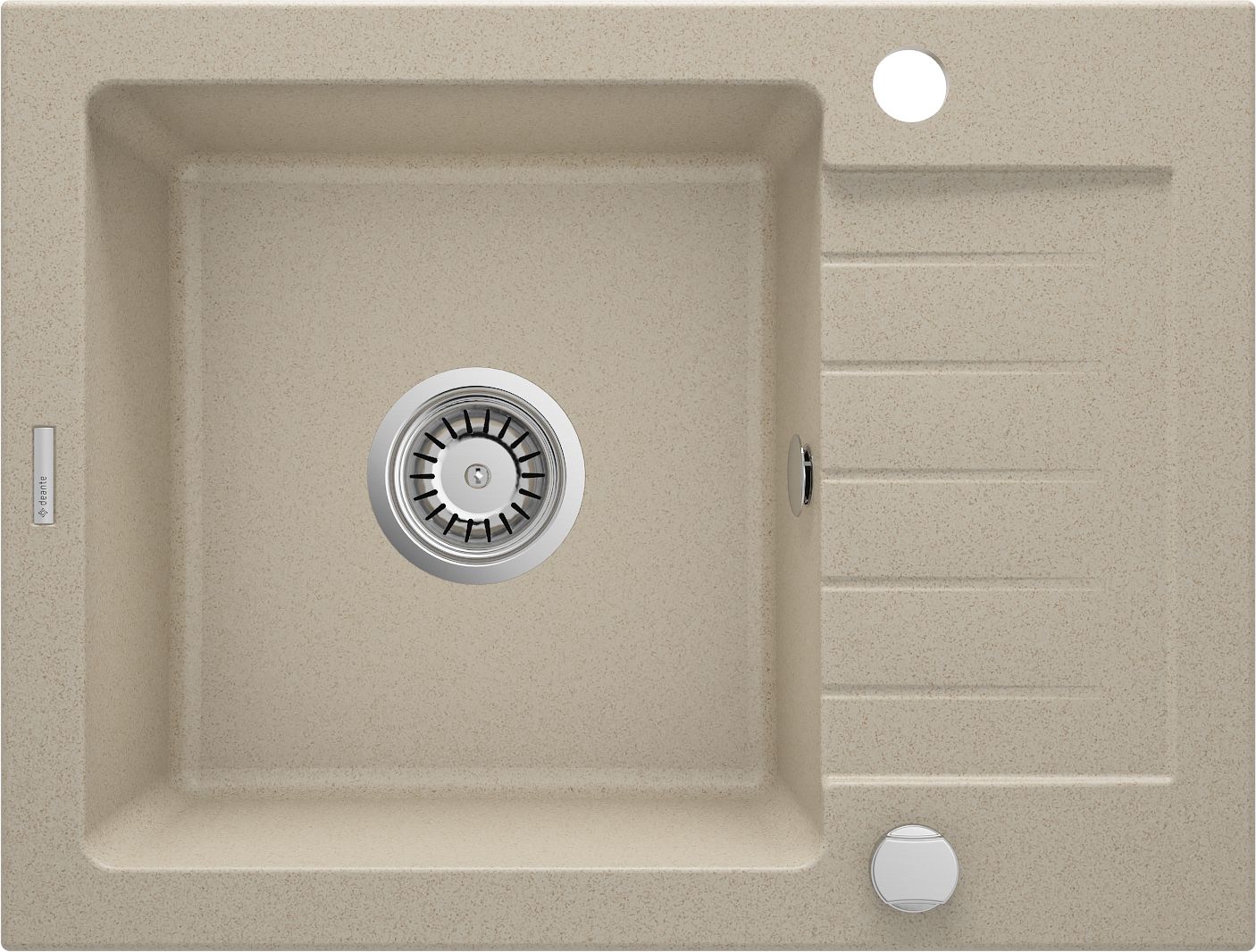 Granite sink, 1-bowl with drainer - ZQZ_711A - Główne zdjęcie produktowe
