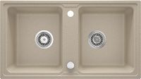 Granite sink, 2-bowl - ZQZ_7203 - Główne zdjęcie produktowe