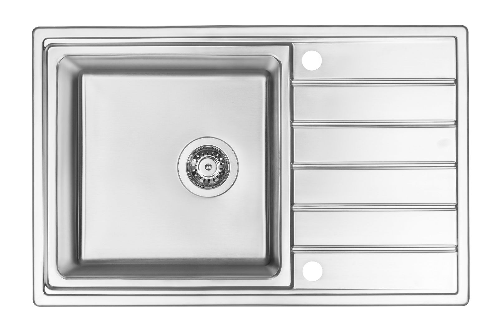 Steel sink, 1-bowl with drainer - ZPA_0113 - Główne zdjęcie produktowe