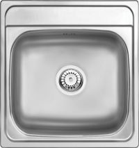 Steel sink, 1-bowl - ZHM_3100 - Główne zdjęcie produktowe