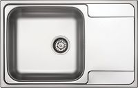 Steel sink, 1-bowl with drainer - ZEO_311C - Główne zdjęcie produktowe
