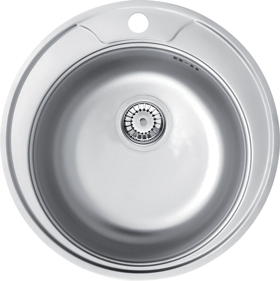 Steel sink, 1-bowl - ZHC_3813 - Główne zdjęcie produktowe