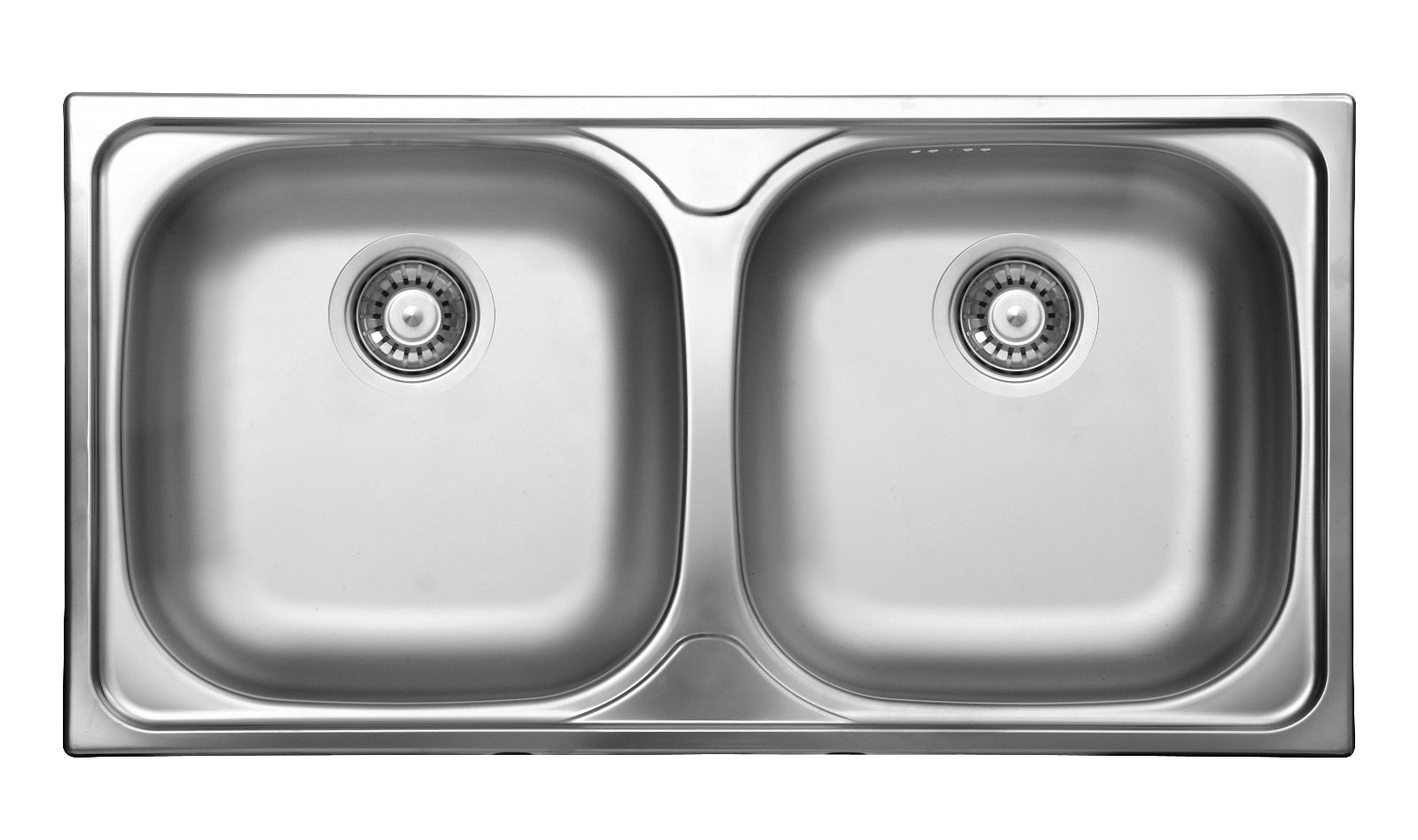 Steel sink, 2-bowl - ZEX_0203 - Główne zdjęcie produktowe